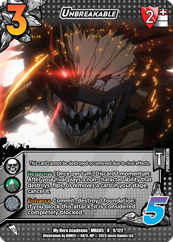 Unbreakable, Foil, front