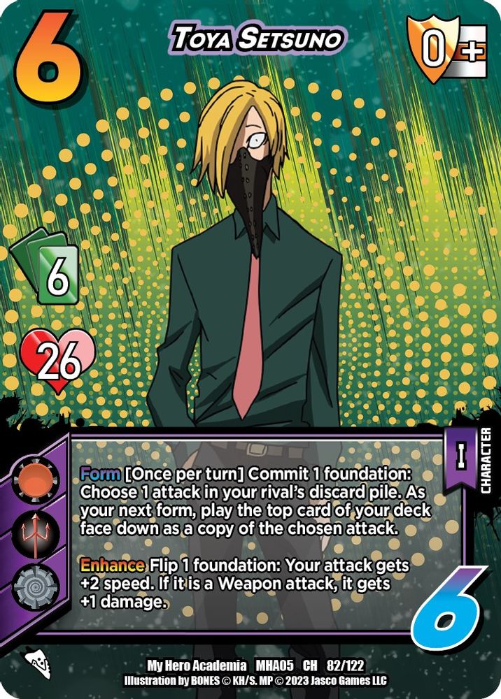 Toya Setsuno, Standard, front