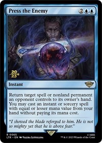 Press the Enemy, Prerelease Cards