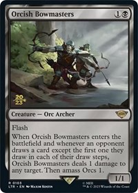 Orcish Bowmasters, Prerelease Cards