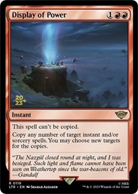 Display of Power, Prerelease Cards