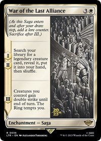 War of the Last Alliance, Prerelease Cards