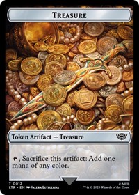 Treasure // Food (0009) Double-Sided Token, Universes Beyond: The Lord of the Rings: Tales of Middle-earth