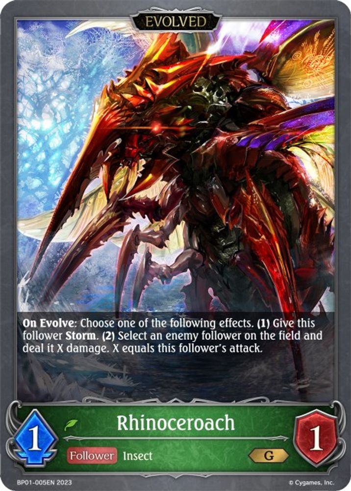 Rhinoceroach (Evolved), Standard, front