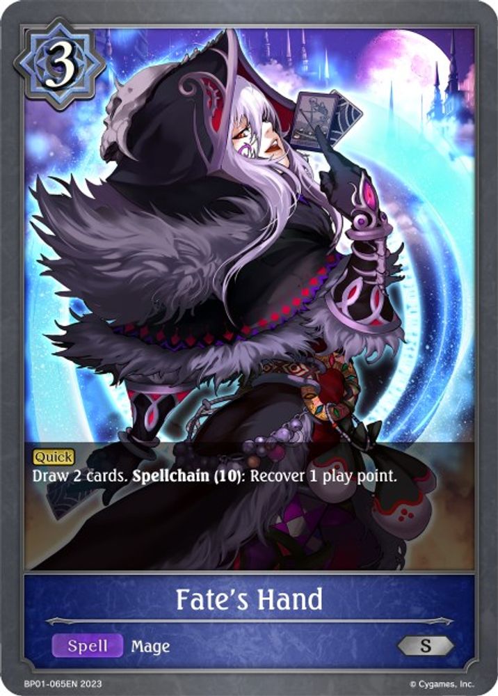 Fate's Hand, Standard, front