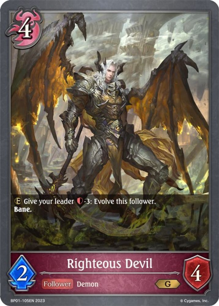 Righteous Devil, Standard, front