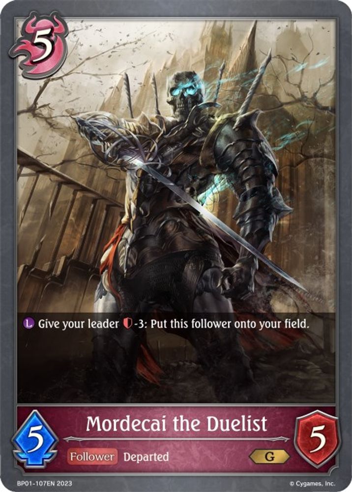 Mordecai the Duelist, Standard, front