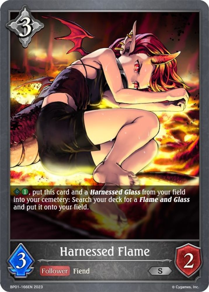 Harnessed Flame, Standard, front