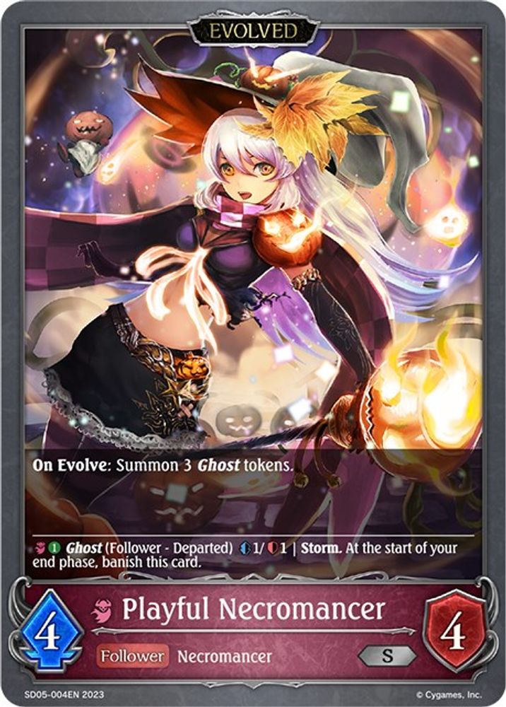 Playful Necromancer (Evolved), Standard, front