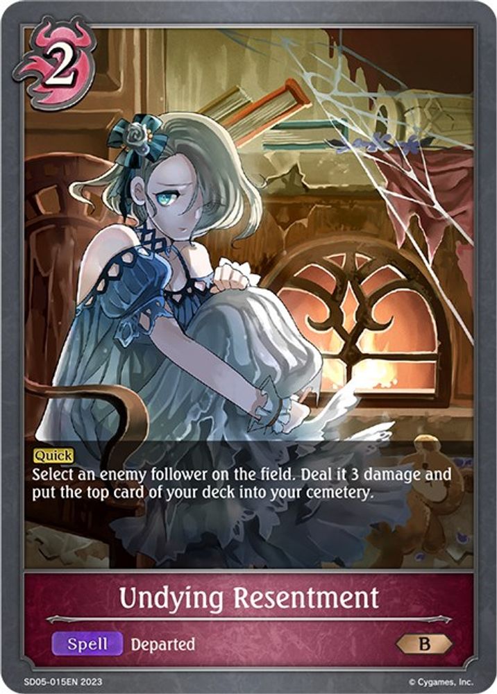 Undying Resentment, Standard, front