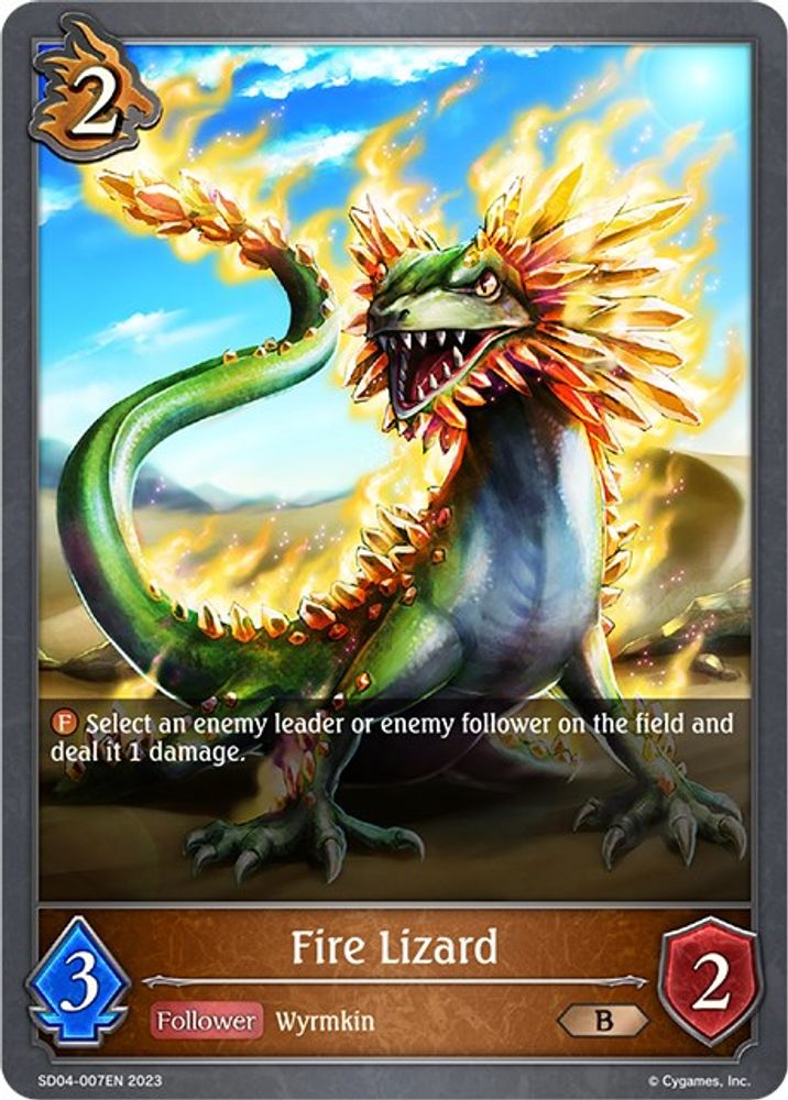 Fire Lizard, Standard, front