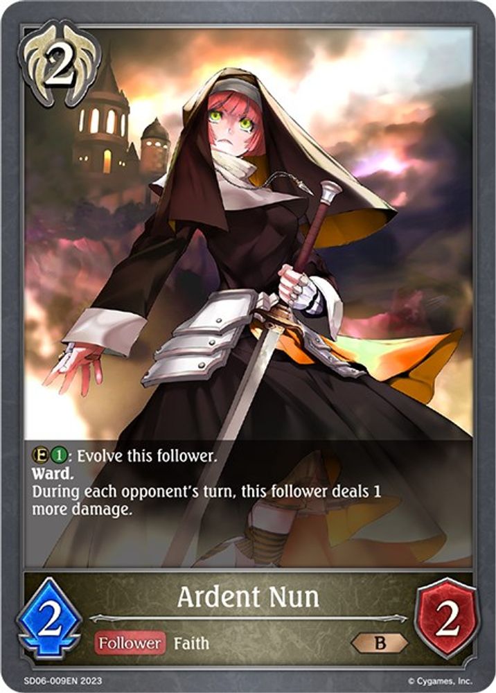Ardent Nun, Standard, front