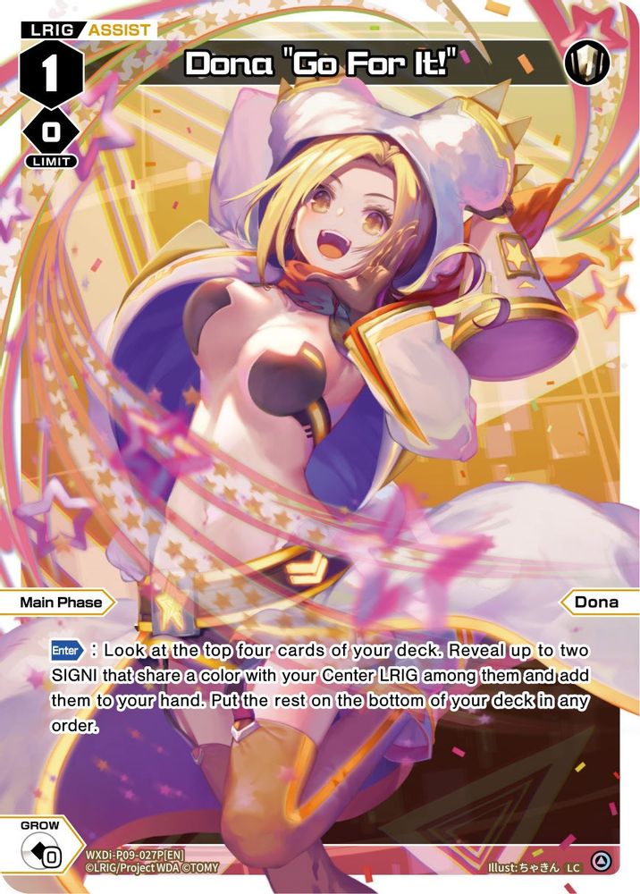 Dona "Go For It!" (Parallel Foil), Standard, front