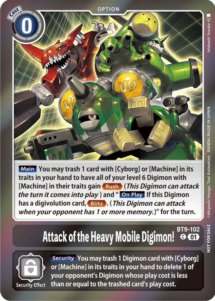 Attack of the Heavy Mobile Digimon! (Event Pack 5), Foil, front