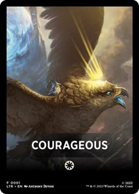 Courageous Theme Card, Universes Beyond: The Lord of the Rings: Tales of Middle-earth