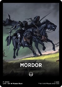 Mordor Theme Card, Universes Beyond: The Lord of the Rings: Tales of Middle-earth