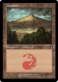 Mountain (447) (Retro Frame), Commander Masters