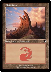 Mountain (448) (Retro Frame), Commander Masters