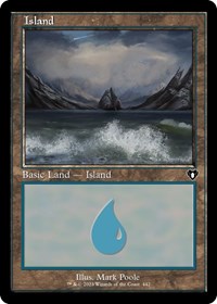Island (442) (Retro Frame), Commander Masters