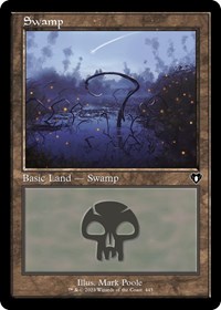Swamp (445) (Retro Frame), Commander Masters