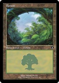 Forest (451) (Retro Frame), Commander Masters