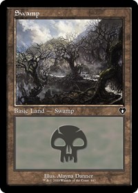 Swamp (443) (Retro Frame), Commander Masters