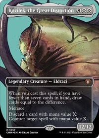 Kozilek, the Great Distortion (Textured Foil), Commander Masters