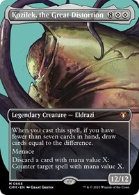 Kozilek, the Great Distortion (Borderless), Commander Masters