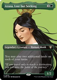 Azusa, Lost but Seeking (Borderless), Commander Masters