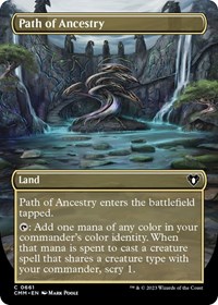 Path of Ancestry (Borderless), Commander Masters