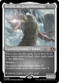 Kozilek, the Great Distortion (Foil Etched), Commander Masters