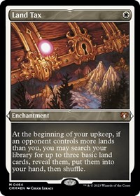 Land Tax (Foil Etched), Commander Masters