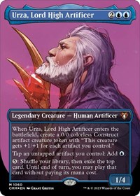 Urza, Lord High Artificer (Textured Foil), Commander Masters