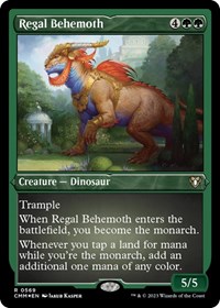 Regal Behemoth (Foil Etched), Commander Masters