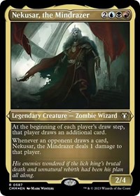 Nekusar, the Mindrazer (Foil Etched), Commander Masters