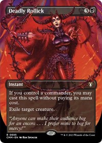 Deadly Rollick (Borderless), Commander Masters