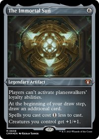 The Immortal Sun (Foil Etched), Commander Masters