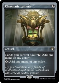 Chromatic Lantern (Foil Etched), Commander Masters