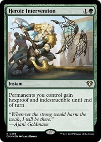 Heroic Intervention, Commander Masters