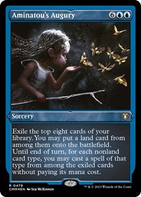 Aminatou's Augury (Foil Etched), Commander Masters