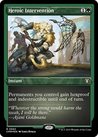 Heroic Intervention (Foil Etched), Commander Masters