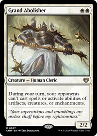 Grand Abolisher, Commander Masters
