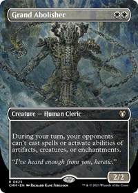 Grand Abolisher (Borderless), Commander Masters