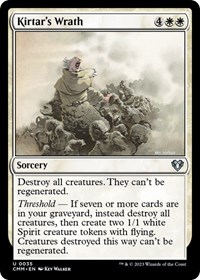 Kirtar's Wrath, Commander Masters
