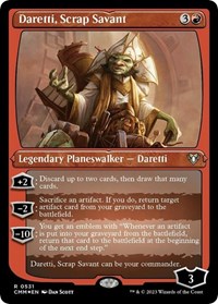Daretti, Scrap Savant (Foil Etched), Commander Masters