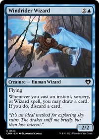 Windrider Wizard, Commander Masters