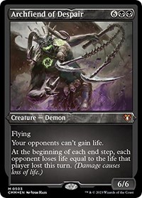 Archfiend of Despair (Foil Etched), Commander Masters