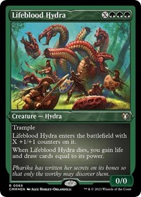 Lifeblood Hydra (Foil Etched), Commander Masters