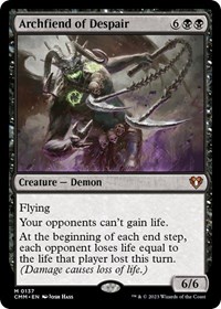 Archfiend of Despair, Commander Masters