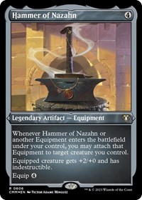 Hammer of Nazahn (Foil Etched), Commander Masters